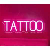 ราคา ป้ายไฟ LED ป้ายไฟร้าน ป้ายไฟตัวอักษร ป้ายไฟวิ่ง ป้ายไฟตกแต่งผนัง ป้ายไฟนีออน ป้ายไฟTATTOO สีชมพู 50x20cm (1733791399751419636)