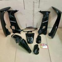 ราคา ครึ่งคันหน้า ชุดสี ชุดแต่ง เฟรมรถ เวฟWAVE 100s เวฟ110s ไฟหน้าตาคู่ ยกชุด 9 ชิ้น สีดำ (1733929767809680434)