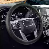 ราคา ปลอกหุ้มพวงมาลัยรถยนต์สำหรับ GMC ปลอกหุ้มพวงมาลัยสำหรับ Sierra Acadia Envyon Yukon สีดำ (1734033969702602159)
