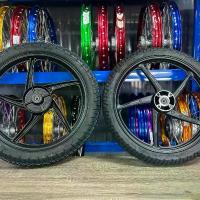 ราคา [COD] [Tiktok]ล้อแม็กพร้อมยาง เวฟ110i 5ก้าน สีดำ (1732777572012296150)