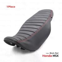 ราคา เบาะรถมอเตอร์ไซค์ MSX ปาดลูกฟูกด้ายแดง 1 ชิ้น สีดำ สำหรับ Honda Grom MSX125 SF ปี 2017-2020 (1733857941879621080)