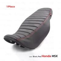 ราคา เบาะรถมอเตอร์ไซค์ MSX ปาดลูกฟูกด้ายแดง 1 ชิ้น สีดำ สำหรับ Honda Grom MSX125 SF ปี 2017-2020 (1733857978258654691)