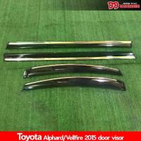 ราคา กันสาด Alphard Velfire LM350 30 2015 2017 2019 2020 2021 2022 4 ชิ้น สีดำ คู่หลังมีคิ้วโครเมี่ยม (1733208377409897481)