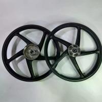 ราคา เวฟ100 ล้อแม็ก เวฟ100เก่า หน้าดิส หลังดั้ม ขอบ 17 สีดำ ***รุ่นจาน5รู*** ลาย5ก้านเดิม (1734163942992020976)