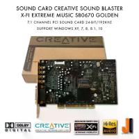 ราคา CODการ์ดเสียง Creative Sound Blaster X-Fi Xtreme Music SB0670 7.1 channel (PCI) สีทอง (มือสอง)TikTok (1732707239126336552)