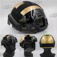 ราคา หมวกสีทอง-ดำสายตรวจทรง Fast (หมวกฟาส) หมวกฟาส สีทอง-ดำ (Fast Helmet) (1734332949596898933)