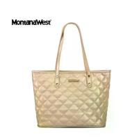 ราคา กระเป๋าสะพายไหล่ Montana West สีทอง (1732961728777913490)