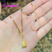 ราคา CJ สร้อยลายบิดแบน สีทอง สแตนเลสทองเลเซอร์ ไม่ลอกไม่ดำ (1733978695376405728)