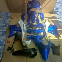 ราคา ชุดสีมอเตอร์ไซค์ เฟรมรถ กาบรถ แฟริ่ง wave110i 2012-2018 สีน้ำเงิน ท้ายขาว เวฟ110i ยกชุด18ชิ้น + ดำด้าน (1733923419632338639)