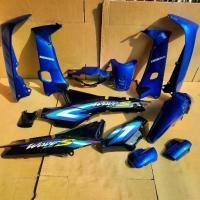 ราคา ชุดสี ชุดแต่ง เฟรมรถ เวฟ WAVE 110s/100s สีน้ำเงิน/ดำ พร้อมติดสติกเกอร์ ยกชุด 13 ชิ้น ติดลาย ปี2002 (1733929800535671858)