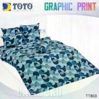 ราคา TOTO ชุดผ้าปูที่นอน 3.5ฟุต 6ฟุต ลายกราฟฟิก Graphic TT803 สีน้ำเงิน ลิขสิทธิ์แท้ #โตโต้ (1734316986000180438)