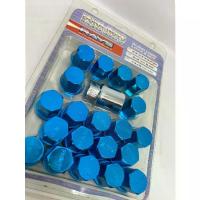 ราคา น๊อตล้อ น๊อตล้อเกลียว rays แบบสั้น 1.25 เบอร์19 (1แถม1) สีน้ำเงิน 40หัว พร้อมบ็อคถอดน๊อตล้อ (ลดราคาพิเศษ) (1733275919712945248)