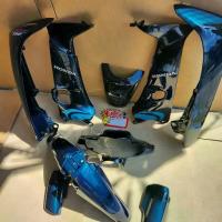 ราคา ครึ่งคันหน้า ชุดสี ชุดแต่ง เฟรมรถ เวฟWAVE 100s เวฟ110s ไฟหน้าตาคู่ ยกชุด 9 ชิ้น สีเขียว142p (1733929680170812456)