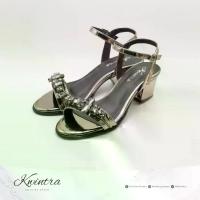 ราคา [COD] Heels Blink Kwintra รองเท้าส้นสูงมีเพชร สีเงิน และ สีเทาเมทาลิค (1732959318288074730)