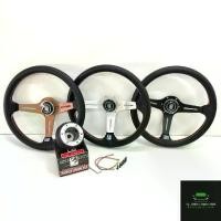 ราคา พวงมาลัย NARDI พวงมาลัยนาดี้ สีชา / สีเงิน สีดำ และคอบางตรงรุ่น แจ้งรุ่นรถทางแชทได้เลย (1732971029691008730)