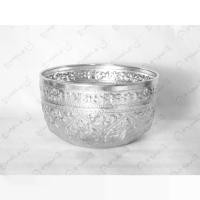 ราคา CODขันน้ำ ปากกว้าง 22 ซม.ขันบุญใหญ่ สีเงิน ขันเงิน อลูมิเนียม โลหะ ทนทาน ลายไทย ลายกนก ใส่อาหารตักบาตรได้ ตราจรเข้TikTok (1732810087937836446)