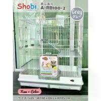 ราคา Shobi กรงโชบิ Super Big A-RB100-2 กรงแมว/กรงกระต่าย ขนาดใหญ่พิเศษ 3 ชั้นลอย (สีเทา) (1733376211527632019)