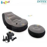 ราคา Intex โซฟาเป่าลม เก้าอี้เป่าลม พร้อมที่วางเท้า อัลทร้าเล้าจน์ สีเทา รุ่น 68564 + ที่สูบลมไฟฟ้า (1733531546637600549)