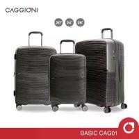 ราคา CAGGIONI กระเป๋าเดินทางล้อลาก รุ่นเบสิค ( CAG01 ) ABS น้ำหนักเบาพิเศษ มีซิปขยาย TSA Lock - สีเทา (1733710408670479378)