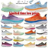 ราคา รองเท้าวิ่ง, ดีไซเนอร์ Clifton 9 Bondi 8, สำหรับผู้ชายและผู้หญิง, รองเท้ากลางแจ้ง, รองเท้าผ้าใบสำหรับบุรุษและสตรี, ขายตรงจากโรงงาน, ระบายอากาศได้, สามสีดำ, สีขาว, สีเทา, เทรนเนอร์กีฬาผู้หญิง (17323569