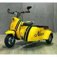 ราคา รถไฟฟ้า รถไฟฟ้าพ่วงข้าง มอเตอไซค์ไฟฟ้า (สีเหลือง) (1731511867321256283)