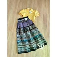 ราคา Sira Siri ชุดไทยประยุกต์ เสื้อผ้าไหมอิตาลี สีเหลือง ทรงคอจีน กระดุมคู่ กระโปรงผ้าฝ้ายทอ จับจีบทวิส ผ้าหนานุ่ม (1733916807937623201)