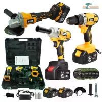 ราคา (แพ็ค3 ) MOLITA สว่านไร้สาย 3 ระบบ 298V +บล็อกแบตเตอรี่ 298V+เครื่องเจียร์ไร้สาย 298V แบตเตอรี่ 2 ก้อน บล็อกไฟฟ้า บล็อกไร้สาย สว่านแบต สว่านกระแทก เครื่องเจียร์ไฟฟ้า 4 นิ้ว รองรั (1729930002002053403)