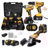 ราคา (แพ็ค3 ) HORY สว่านไร้สาย 3 ระบบ 298V +บล็อกแบตเตอรี่ 298V+เครื่องเจียร์แบตเตอรี่ 298V แบตเตอรี่ 2 ก้อน บล็อกไฟฟ้า บล็อกไร้สาย สว่านแบตเตอรี่ สว่านกระแทก เครื่องเจียร์ไฟฟ้า 4 นิ้ (1730221476789390286)