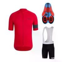 ราคา [เก็บเงินปลายทาง] [COD] เสื้อจักรยาน / กางเกงเอี๊ยมปั่นจักรยานRapha (สีแดง) (1733402867798935254)