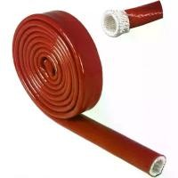 ราคา ปลอกหุ้มความร้อนสำหรับแขนเสื้อกันไฟเคลือบซิลิโคนกากลาง 3/4" เส้นผ่านศูนย์กลางภายใน x 5 ฟุต สำหรับสายท่อยานยนต์ สายไฟฟ้า และการเดินสายไฟ (สีแดง) (1733895857650763183)