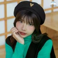 ราคา [ Heart Beret Hat ] 3 สี I หมวกเบเร่ต์ หมวก เบเร่ต์ ปรับสายได้ (1734234053538055381)