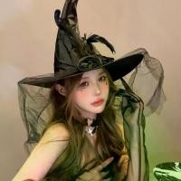 ราคา ชุดคอสเพลย์, ฮาโลวีน, หมวกแม่มด, แต่งตัว, หมวกแม่มด, อุปกรณ์ประกอบฉากแม่มด, สไตล์โลลิต้า, หูฟังชีฟองสีดำ (1734307892257129824)