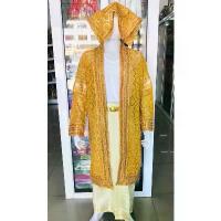 ราคา ชุดนาค ลายใบโพธิ์ ลูกไม้ งานสวย (เสื้อคลุมนาค+ผ้านุ่งนาค+เข็มขัด+เสื้อกล้าม) ชุดโกนหัวนาค (ราคาต่อชุด) (1733148595915949539)