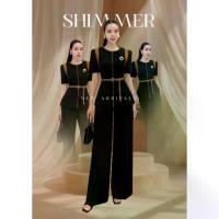 ราคา M10 งานป้าย Shimmer Set ชุดเซ็ทเสื้อแขนสั้น+กางเกงขายาว+เข็มขัด สำหรับผู้หญิง เสื้อผ้าแฟชั่นผู้หญิง ไซส์ S-XL (1734267029312800207)