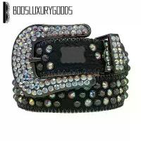 ราคา เข็มขัด Bb ดีไซเนอร์, เข็มขัด Simon, สำหรับผู้ชายและผู้หญิง, เข็มขัดเพชรส่องแสง, สีดำบนสีดำ, สีฟ้าสีขาว, 26262, [COD], 2025 (1732297054425023959)