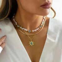 ราคา สร้อยคอมุก, สไตล์วินเทจ, การออกแบบบุคลิกภาพบล็อกสี, สร้อยคอจี้เทอร์ควอยซ์ดวงอาทิตย์, สไตล์ชาติพันธุ์ สร้อย ห้อยพระ พร้อม กรอบ อีวิล อาย ของ แท้ เขียว พญานาค ผู้ หญิง นะโม เปอ เซี (1733052121386091791)