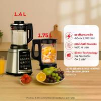 ราคา [สินค้าใหม่] Tefal เครื่องปั่นอาหารเมนูร้อนเย็นพลังสูง Ultrablend Silence รุ่น BL98S เครื่องปั่นน้ำผลไม้ เครื่องปั่นtefal เครื่องปั่นร้อนเย็น (1730190330525354305)