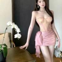 ราคา เดรส เกาะอก ลูกไม้ เปิดไหล่ แฟชั่นสตรี เซ็กซี่ เดรสรัดรูป เหมาะกับฤดูร้อน (1734153957588174847)