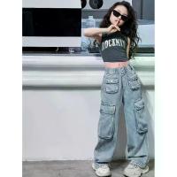 ราคา ยีนส์เด็กผู้หญิง ยีนส์ทำงานแปดกระเป๋า เสื้อ คอกระเช้า เด็ก ชุด นอน ผู้หญิง ใน ราคา ถูก (1734100453314233893)