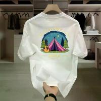 ราคา เสื้อยืดผู้หญิง เสื้อยืดผ้าcotton100% เต็นท์ กีตาร์ เสื้อผ้าผู้ชาย เสื้อยืด อก50 เสื้อยืดระบายอากาศ เสื้อคอกลมผู้ชาย ยืดหยุ่นดี เสื้อยืด oversize (1733558118425855999)