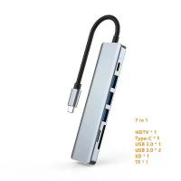 ราคา ฮับ USB C, รองรับ 4K HDMI, USB 3.0 และ 2.0, Type C, แท่นชาร์จ PD, เข้ากันได้กับ MacBook, iPad, Samsung S10, Dex TV, เมาส์, คีย์บอร์ด, U Disk (1732300934972934576)