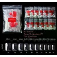 ราคา พร้อมส่ง เล็บมือสั้น เล็บปลอม เล็บpvcสั้นทรงเหลี่ยม สั้นมาก สั้นพิเศษ สีใส 1แพ็ค (500ชิ้น) ฟรีกาว ตะไบ (1733114964592264193)