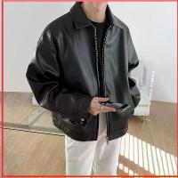 ราคา StylePop เสื้อJacket เสื้อแจ็คเก็ตหนัง สไตล์เกาหลี สีดำ PU Leather Black (1733775874139654084)