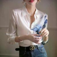 ราคา เสื้อเชิ้ต ผ้าซาติน ผ้าชีฟอง ลายซักหมึก แฟชั่น สำหรับผู้หญิง เสื้อเรียบหรู พิมพ์ลาย เสื้อเชิ้ตสีขาว สไตล์เด็กและเยาวชน (1732405226669311292)