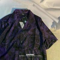 ราคา เสื้อเชิ้ตผู้ชาย เสื้อเชิ้ต ลายดอกไม้แขนสั้นสีม่วง สไตล์ญี่ปุ่น เสื้อเชิ้ตตัวนี้เป็นสีม่วงเข้ม ลายนกที่ดูหล่อๆ สไตล์ฮาวาย เสื้อเชิ้ตแขนสั้นมาตรฐาน (1734323362445624570)