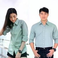 ราคา โปรโมชั่น เสื้อเชิ้ต สีชาเขียว 36-54 นิ้ว ผ้าคอตตอนทวิล เสื้อเชิ้ตพาสเทล (1734177518562870888)