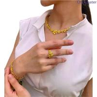 ราคา งานเศษทองหุ้มเซ็ทดอกไม้รอบ3ชิ้นสร้อยคอ3บ.มือ1บ.แหวน2สลึง งานสวย ฟรีกล่องฟรีตะขอ สินค้าแนะนำ สร้อยคอ y2k สร้อยกะลา (1733167985349461992)