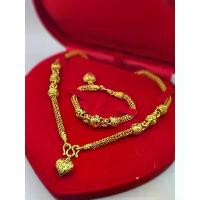 ราคา เซต สร้อยคอ+ข้อมือ หกเสา แต่งข้างมีนา จี้หัวใจ นน2บาท คําแนะนําผลิตภัณฑ์ใหม่ของเดือนนี้ คอสแตนเลส แท้ เครื่องประดับ ฮิปฮอป แหวน ทอง ผู้ชาย แฟชั่น (1732817051327104098)