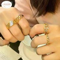 ราคา เครื่องประดับสไตล์วินเทจ, LINXIQIN, ฝังเพชร, แหวน, สไตล์ฝรั่งเศสย้อนยุค, สไตล์เงินตัวเก่า, ชุบทอง 18K, สำหรับผู้หญิง, การออกแบบเปิดปรับได้, มาใหม่ (1732135605432780836)
