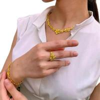 ราคา งานเศษทองหุ้มเซ็ทดอกไม้รอบ3ชิ้นสร้อยคอ3บ.มือ1บ.แหวน2สลึง งานสวย ฟรีกล่องฟรีตะขอ (1732147223672621672)